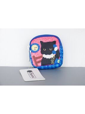 LeSportsac Cat-Themed Mini Coin Pouch NWT